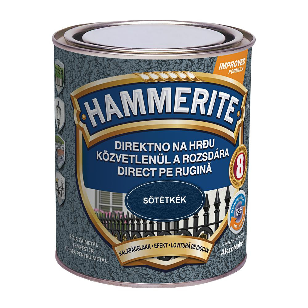 Hammerite közvetlenül rozsdára festék sötétkék kalapácslakk 0,75 l