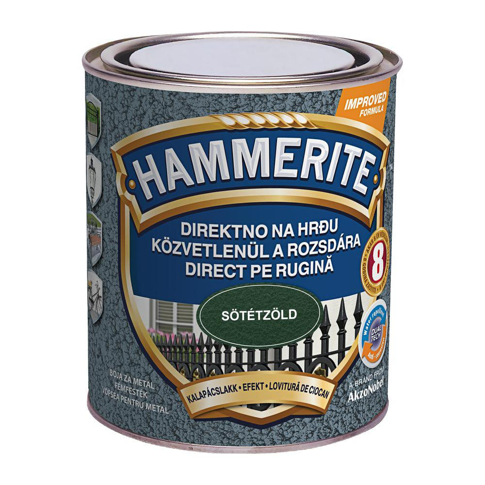 Hammerite közvetlenül rozsdára festék sötétzöld kalapácslakk 0,75 l