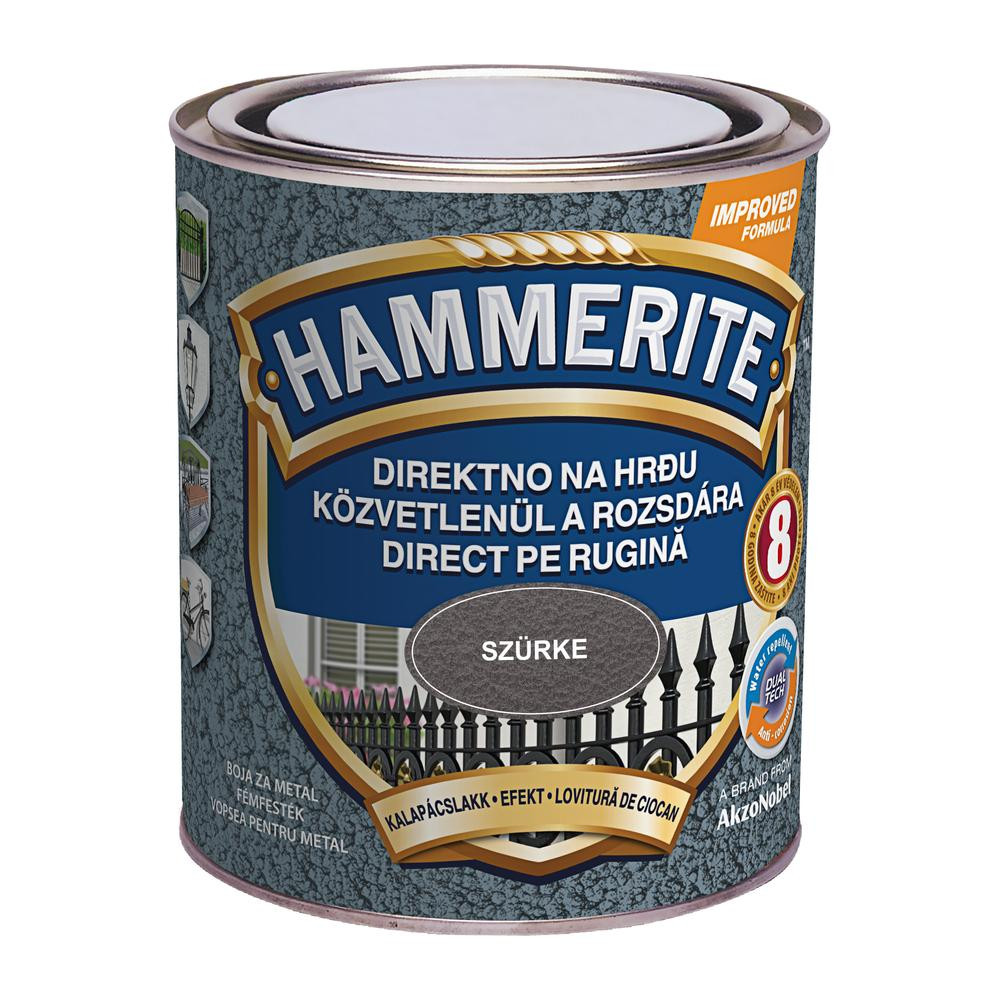 Hammerite közvetlenül rozsdára festék szürke kalapácslakk 0,75 l